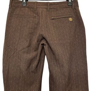 Element Pants Brown w tan striped details size 7